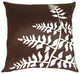 Pillow Decor - Brown with White Bold Fern Throw Pillow