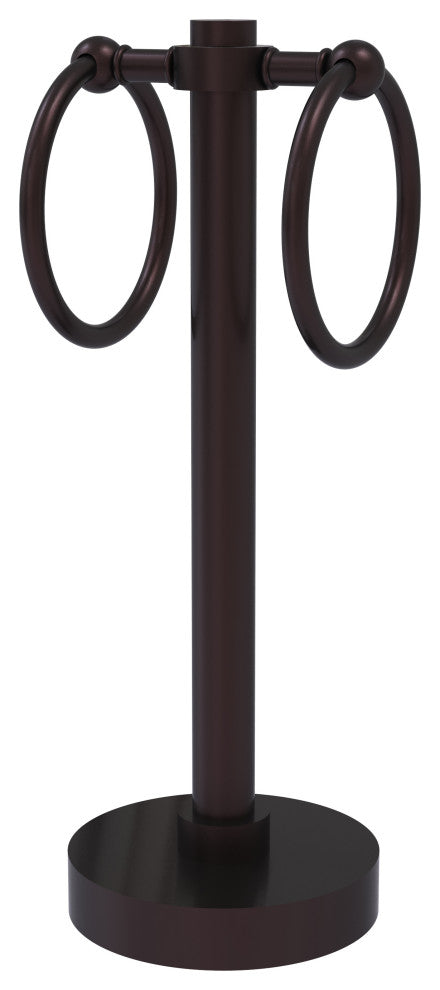 Vanity Top 2 Towel Ring, Antique Bronze