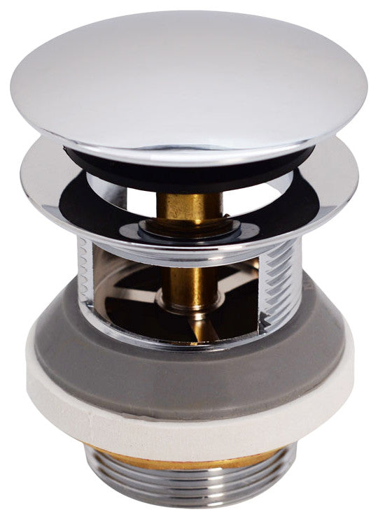 Tip Toe Integrated Overflow Bath Drain In Oil Rubbed Bronze, Polished Chrome