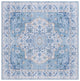 Safavieh Tucson TSN118 Rug Machine-Washable, Light Blue/Blue, 10' Square