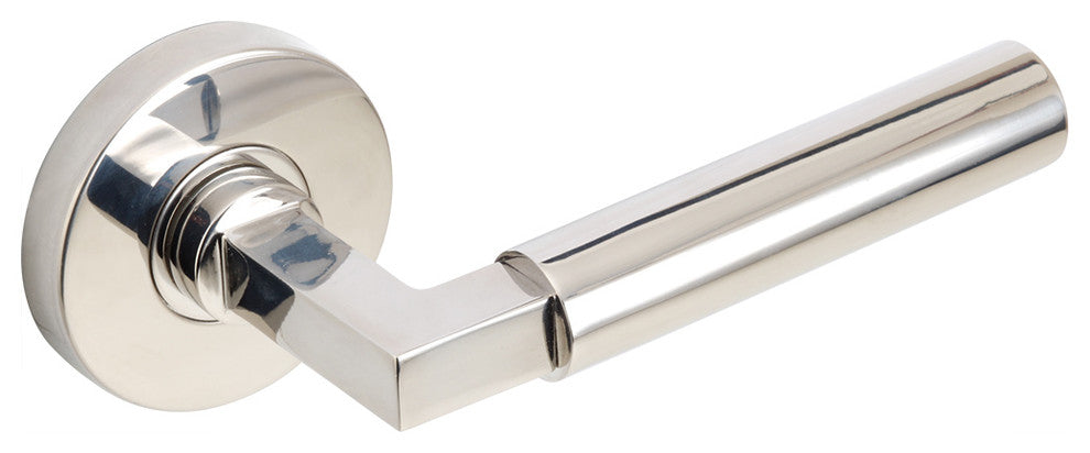 Aurora Lever, Half Passage, Right Hand, Polished Stainless Steel, 2-3/4"Backset