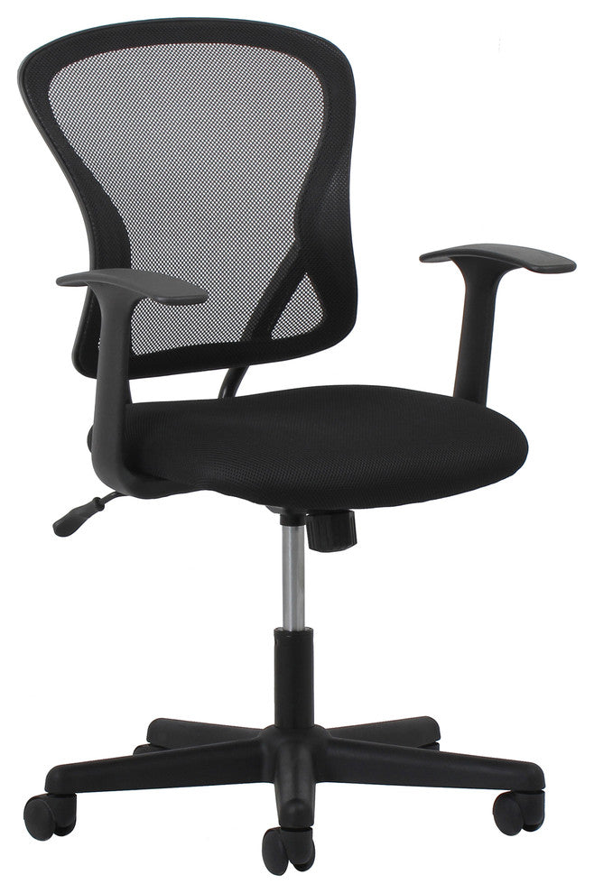 Essentials by OFM ESS-3011 Swivel Mesh Back Task Chair With Arms, Mid Back