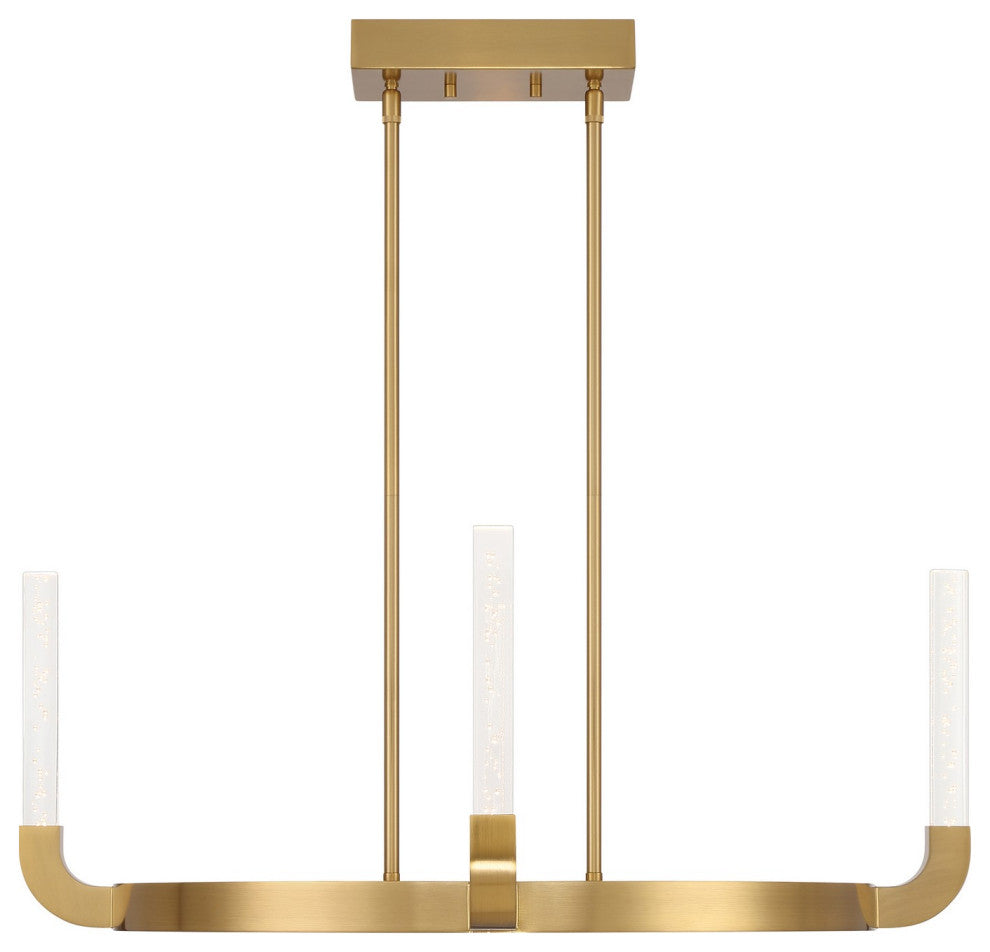 Del Mar 4-Light LED Chandelier, Warm Brass by Breegan Jane