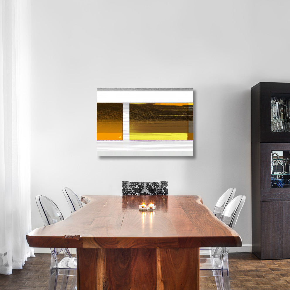 "Abstract Brown Yellow" Fine Art Print