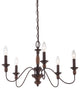 Holbrook 5-Light Chandelier, Tuscan Brown