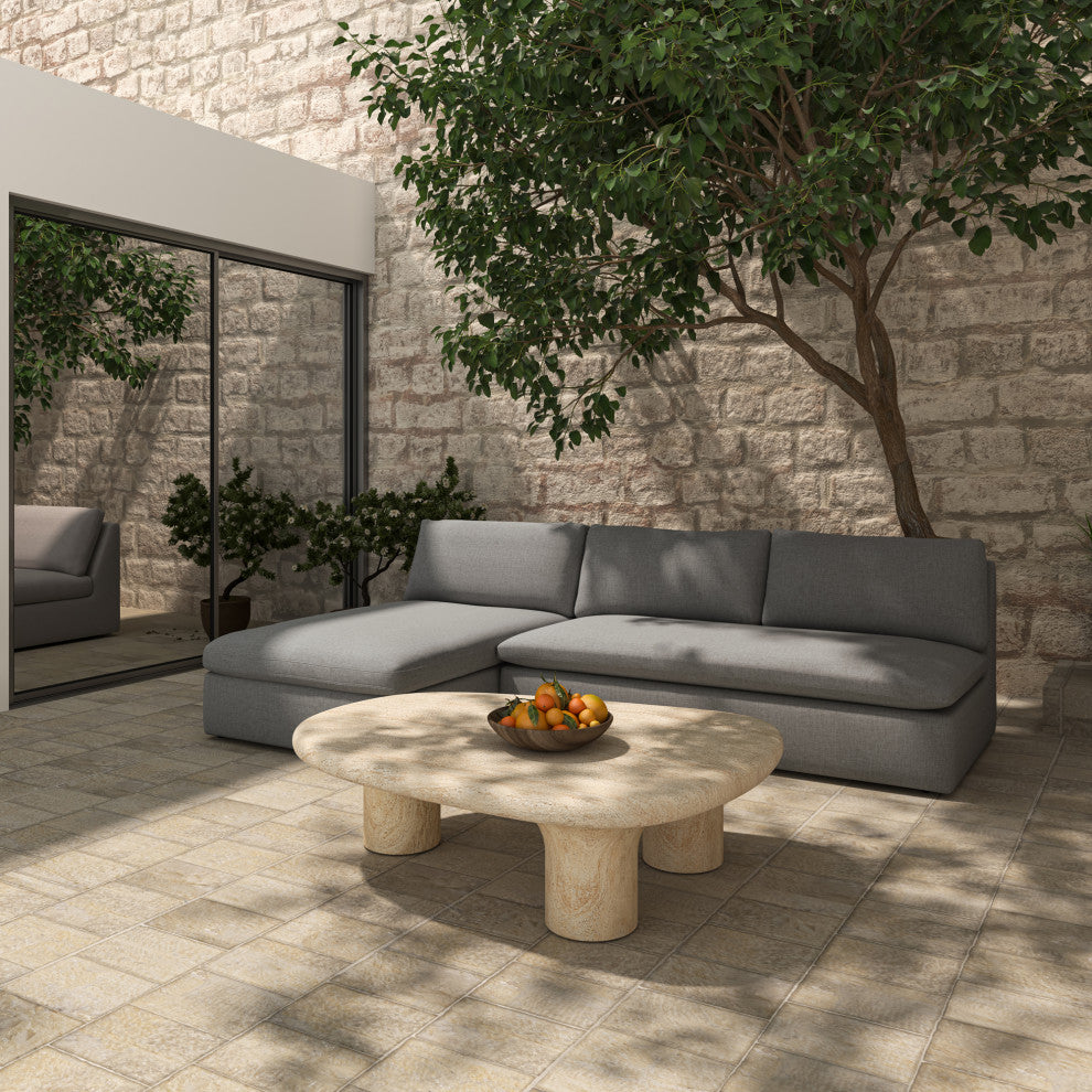 Miles Outdoor Sofa Speckled Light Grey