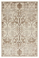 Unique Loom Dark Beige Washington Rushmore 4' 0 x 6' 0 Area Rug