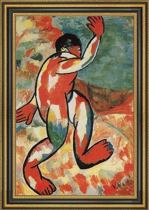 Kazimir Malevich Bather - 18" x 27" Framed Premium Canvas Print