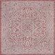 Sinjuri Medallion Textured Weave Indoor/Outdoor Area Rug