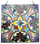 CHLOE Lighting Noelle Victorian Tiffany-glass Window Panel, 20"