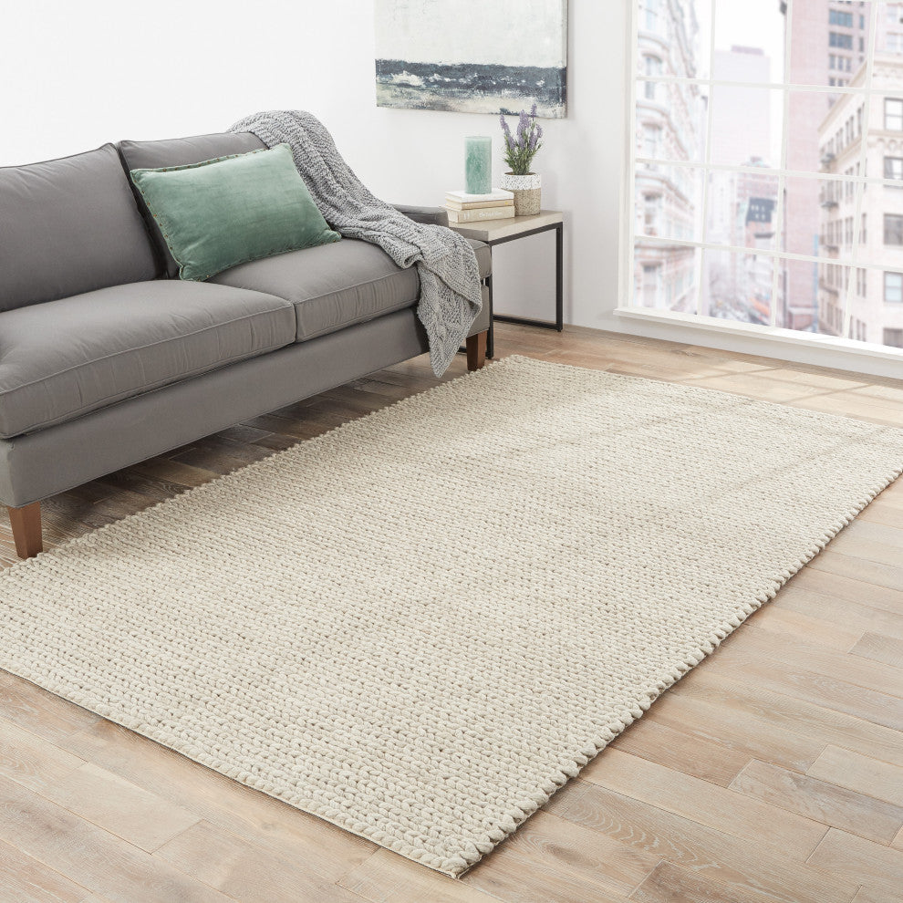 Jaipur Living Braiden Handmade Solid Area Rug, Gray, 8'x10'