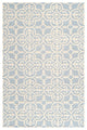 Safavieh Cambridge Cam133A Light Blue, Ivory Area Rug, 11'6" X 16'0"