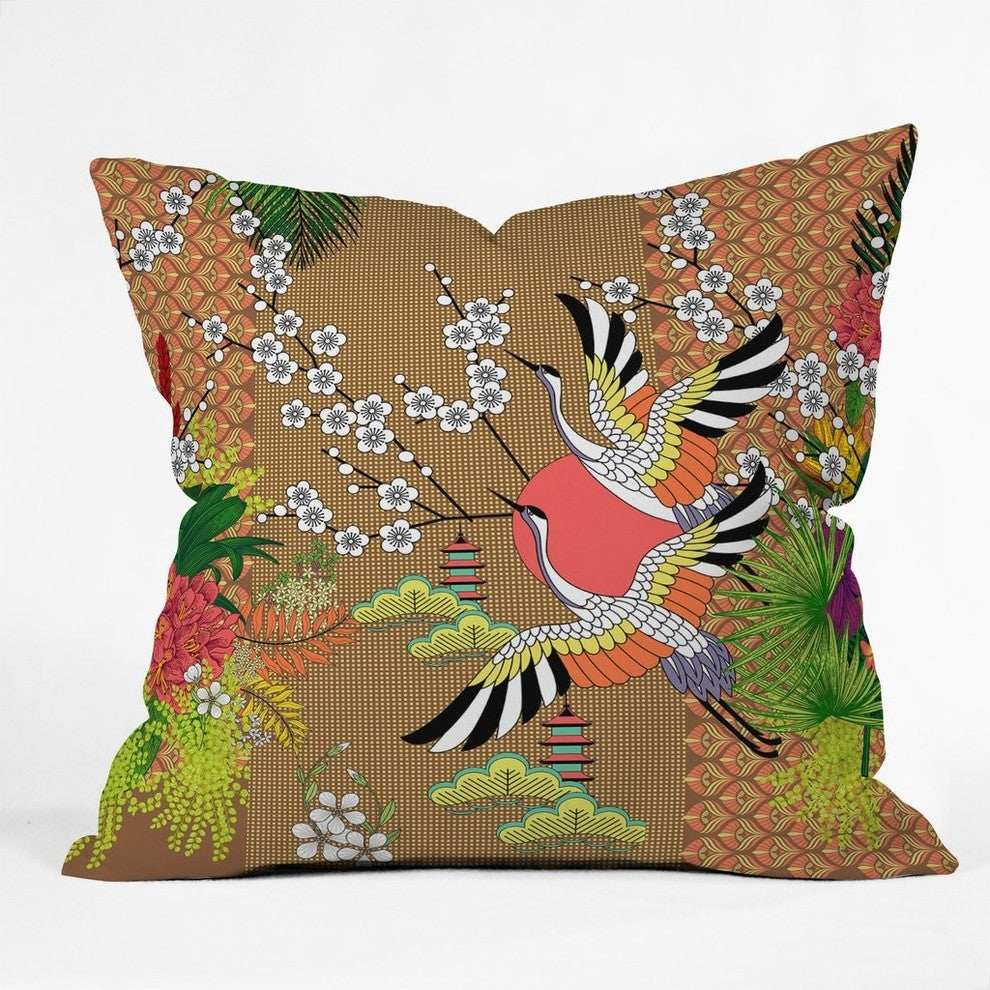Juliana Curi Grou2 Throw Pillow, 18"x18"