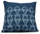 Watermark, Geometric Print Pillow, Blue, 18"x18"