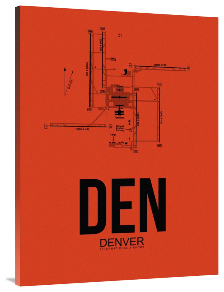 "DEN Denver Airport Orange" Fine Art Print