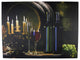 Battery Operated 5 LED Wine Country Candle Scene Canvas Wall Hanging, 15.75"