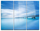"Industrial Pier in the Sea" Photo Metal Wall Art, 3 Panels, 36"x28"