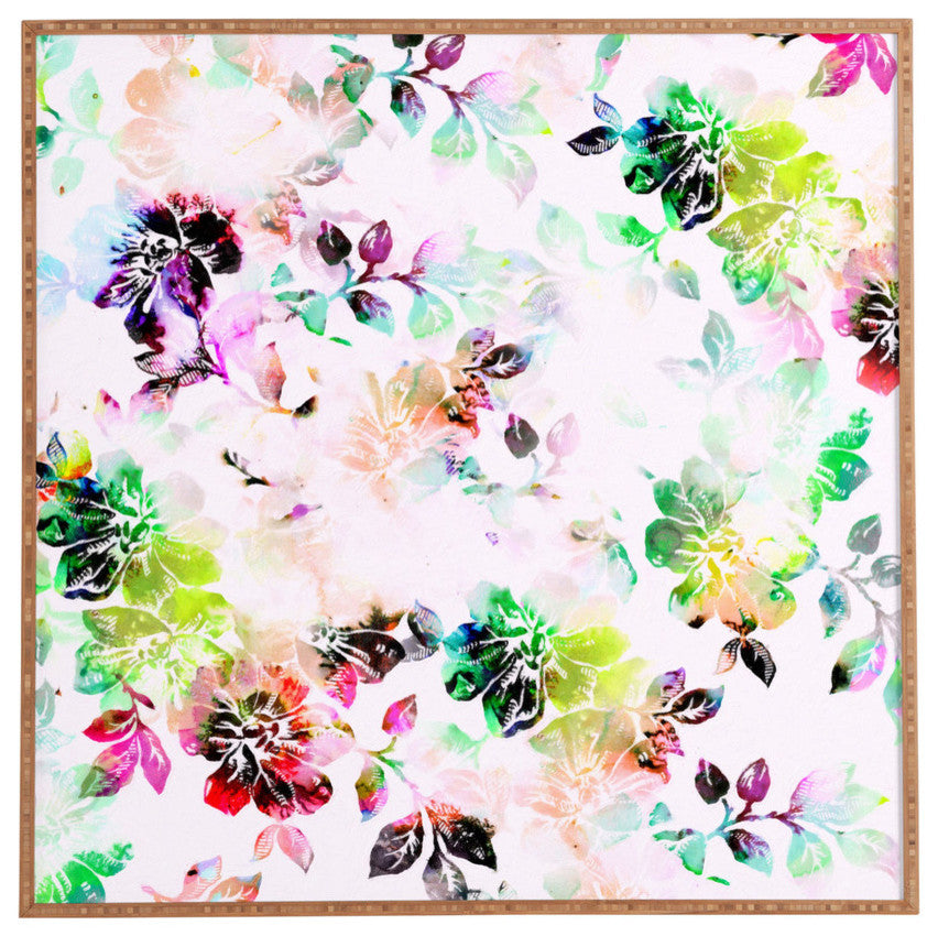 Deny Designs Cayenablanca Romantic Flowers Framed Wall Art