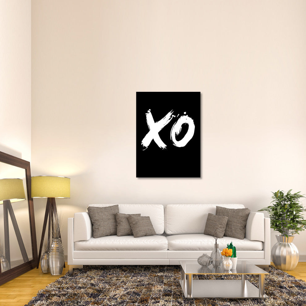 "XO Poster Black" Fine Art Print