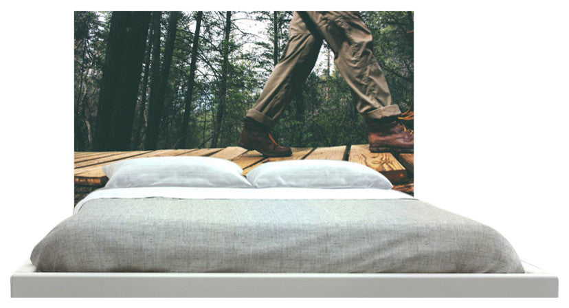 "Planks In Forest" Headboard