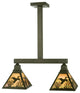 24 Long Ducks in Flight 2 Light Island Pendant
