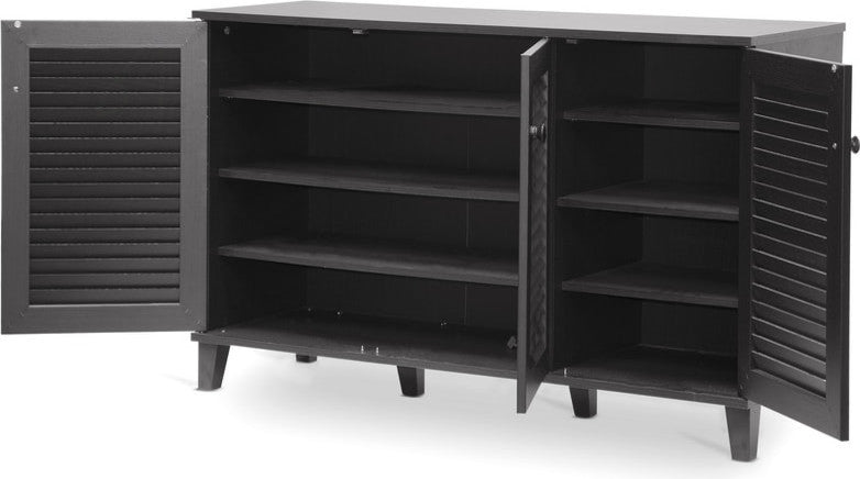 Warren Espresso Shoe-Storage Cabinet