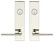 Sunrise Lever, Tubular Entry, Double Cylinder, Polished Stainless Steel