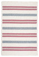 Colonial Mills Allure AL79 Mauveberry Stripes Area Rug, Square 6'x6'