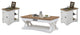 Cocktail Table With 2 Chairside Tables