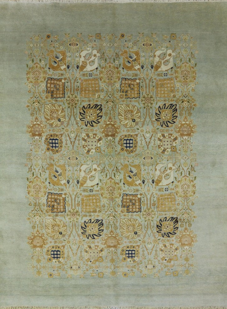 9'x12' Peshawar Oriental Hand Knotted Rug, P2554