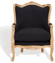 Safavieh Couture Fallon Wing Chair, Black