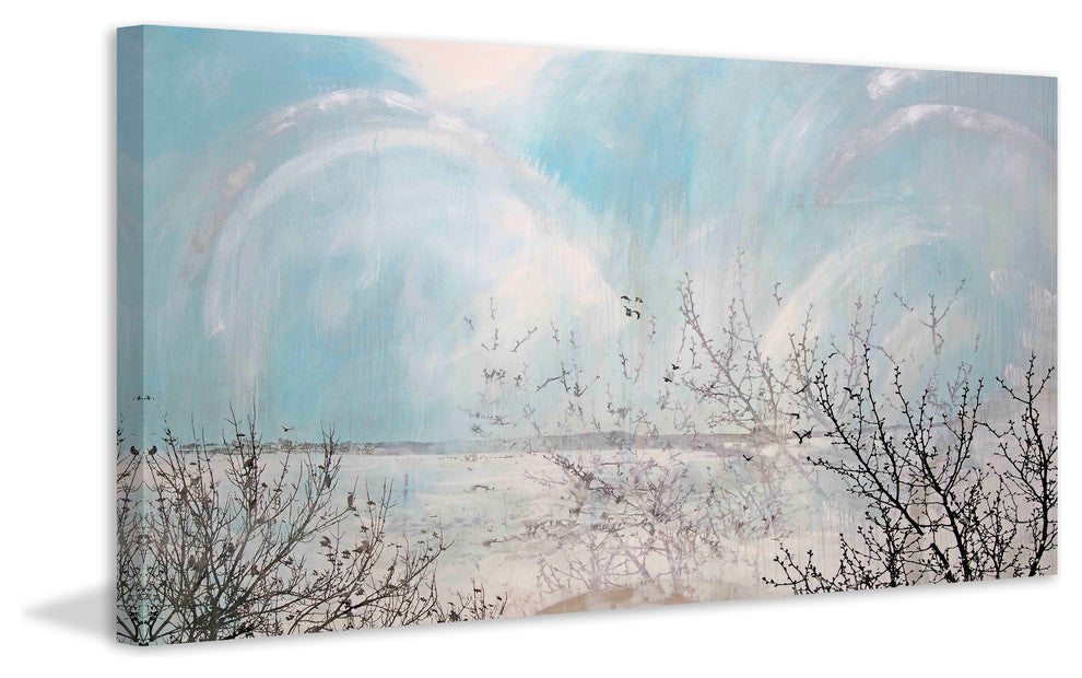 "Twin Lake Effect" Painting Print on Canvas by Tracy Silva Barbosa