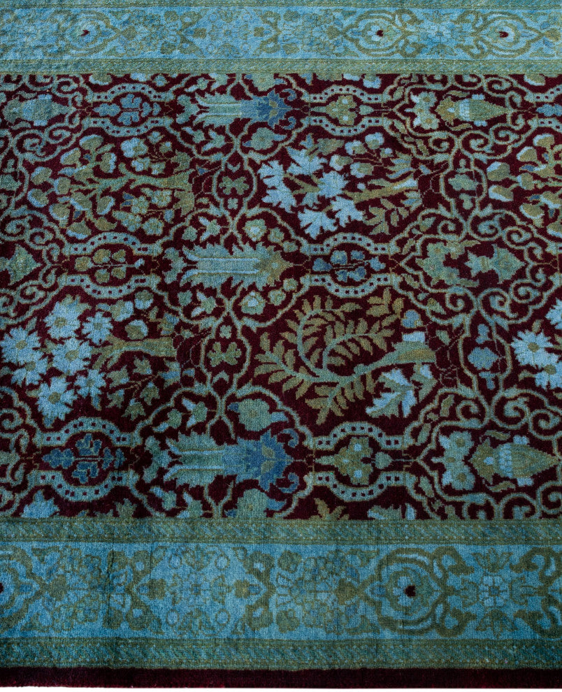 Overdyed One-of-a-Kind Hand-Knotted Area Rug Red, 2' 8" x 4' 5"