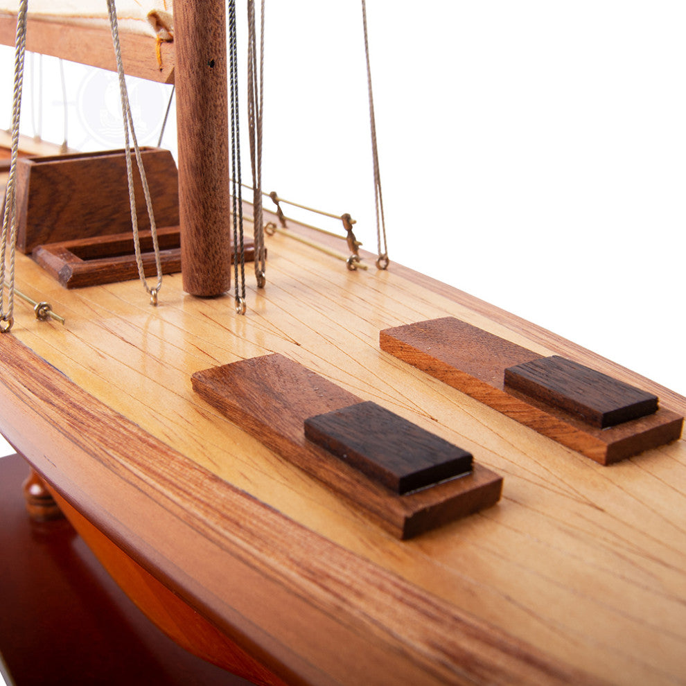 Columbia Sm Wooden model sailing boat