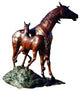 Horse and Colt Bronze Statue