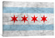 "Chicago City Flag (Grunge) Gallery" by iCanvas, 40x26x1.5"