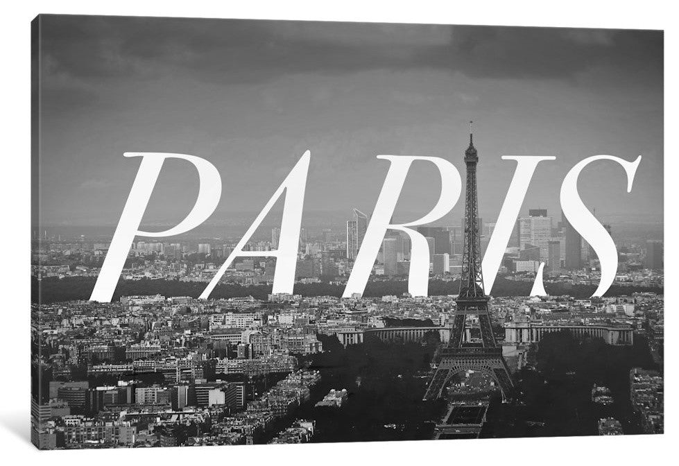 "Black and White Paris" by 5by5collective, 26x18x1.5