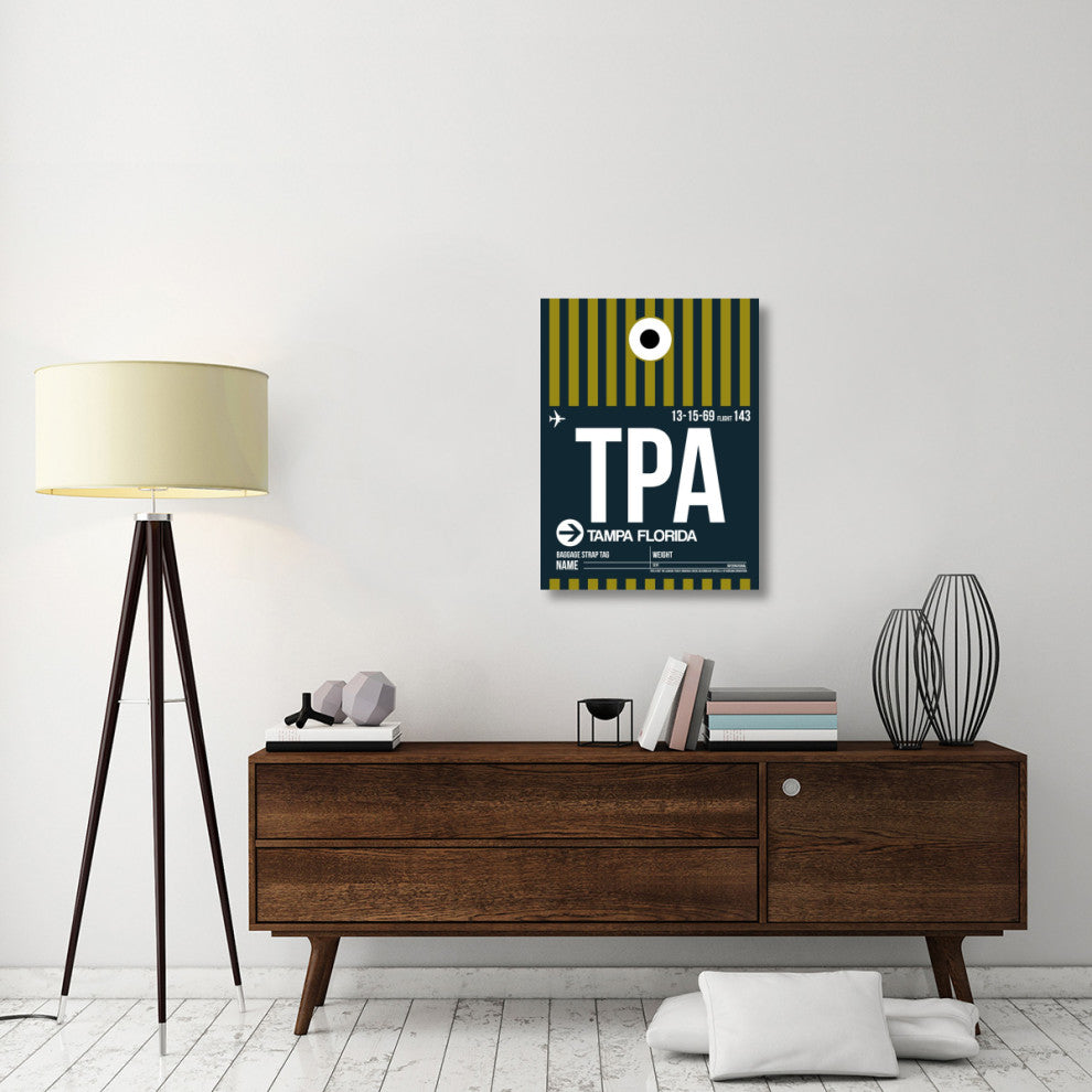 "TPA Tampa Luggage Tag 2" Fine Art Print