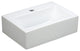 Porcelain White Wall-Mounted Rectangle Sink