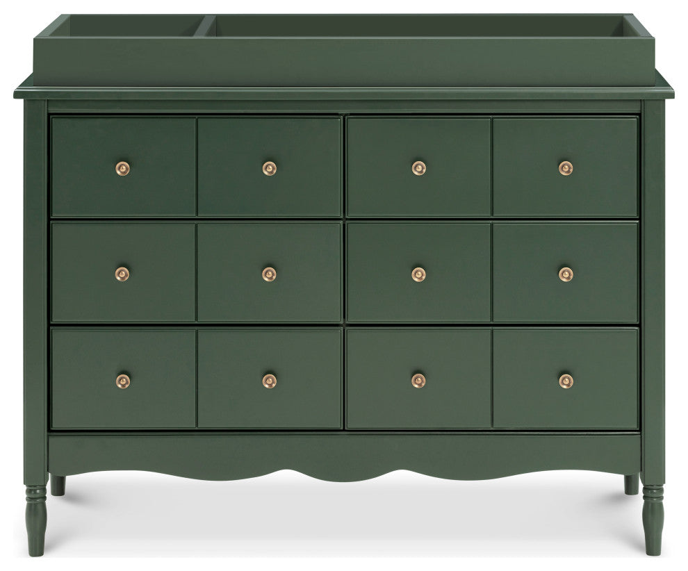 Liberty 6-Drawer Assembled Dresser, Forest Green
