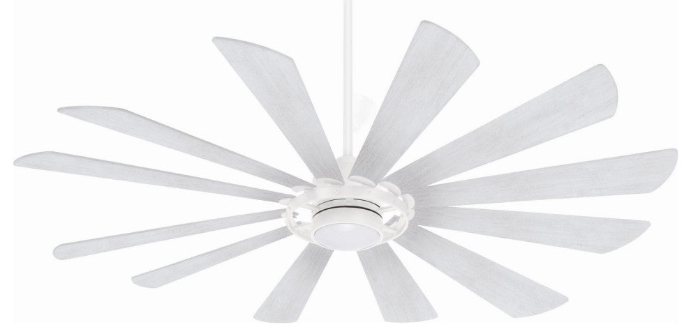 Windmolen 65" Ceiling Fan, Textured White