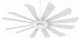 Windmolen 65" Ceiling Fan, Textured White