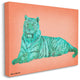 Cyan Pink Tiger Design, 24"x30"