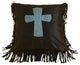 Cheyenne Cross Pillow, Turquoise