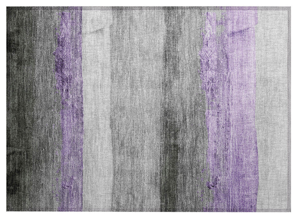 Machine Washable Indoor/Outdoor Chantille ACN1883 Violet 1'8" x 2'6" Rug