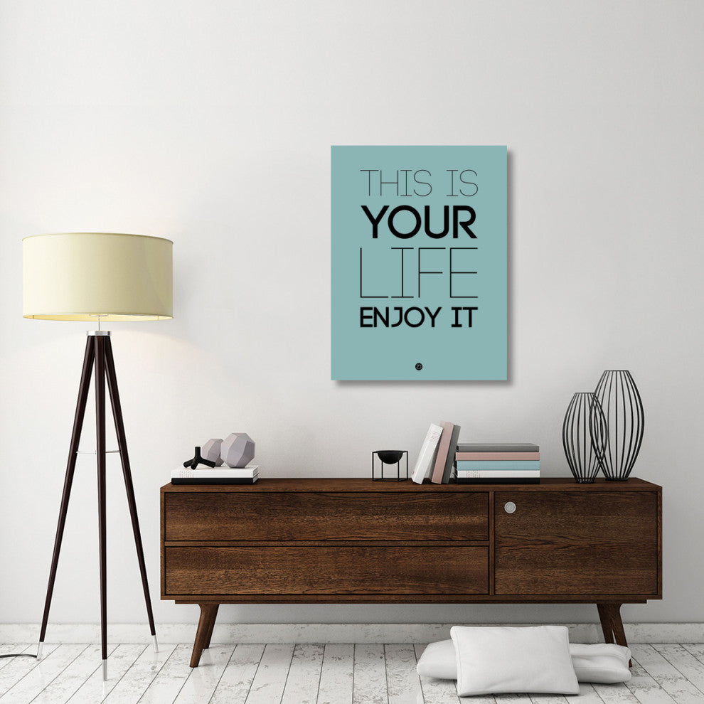 "This Is Your Life Poster Blue" Fine Art Print