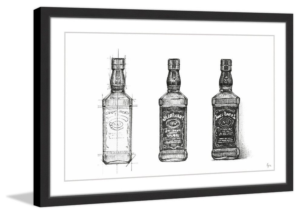 "Whiskey Patented" Framed Painting Print, 45"x30"
