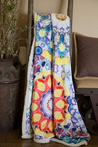 Large Extra Plush Sherpa Throw Blanket 68X54, Stardust