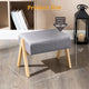 Padded Wooden Footstools and Ottoman