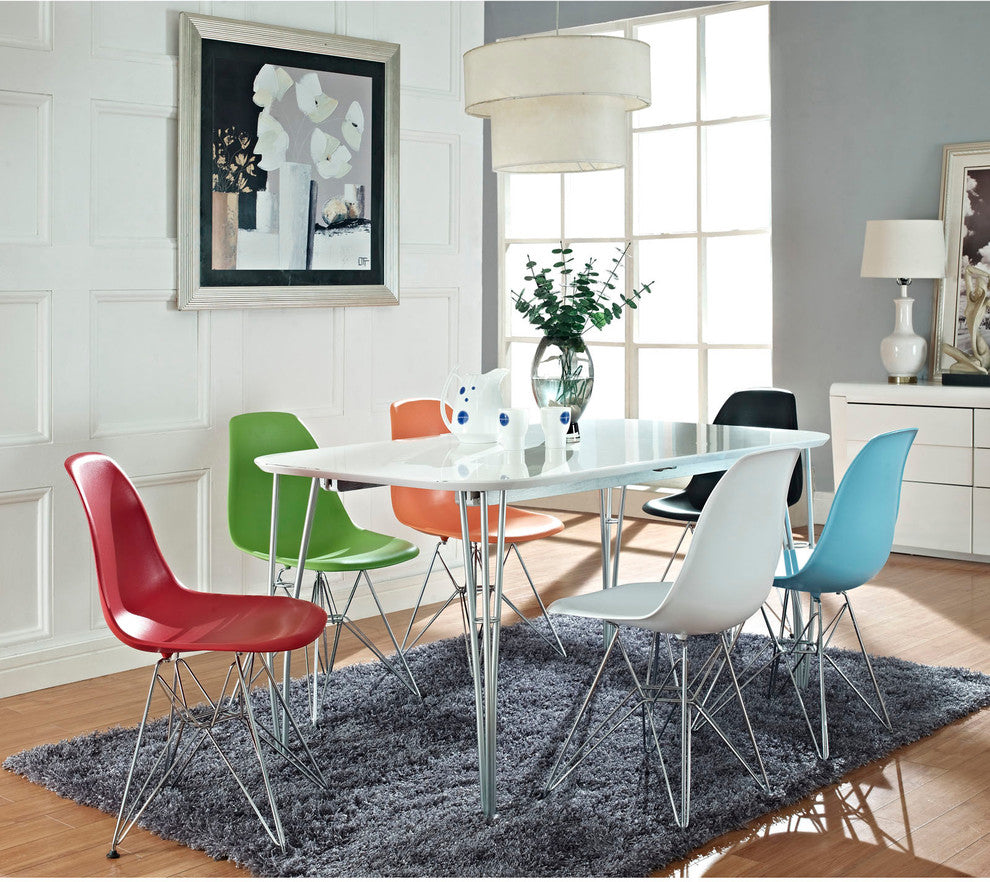 Modern Contemporary Kitchen Dining Side Chair Red